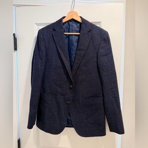 Rodd & Gunn Dark Blue Plaid Blazer